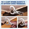 image:imageWORKPRO 4Piece 6 Locking CClamp with Swivel Pads Set Heavy Duty Adjustable Vise Grip Pliers 4 Pack Welding Clamp for Woodworking Metalworking Auto Repair and Home Workshop6inch