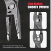 image:imageWORKPRO 8 Long Nose Slip Joint Pliers CRV Needle Nose Pliers with Comfortable Grip Handles 3Zone Serrated Jaw from Premium Steel for Clamping Tightening and Loosening