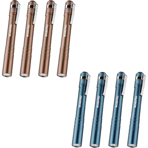 image:imageWORKPRO 4 Pack Blue Pen Light Set amp 4 Pack Brown Pen Light Set
