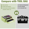 image:imageWORKPRO 125 Mini Tool Box with 2 Drawers amp 1 Open Top Storage Small Metal Tool Chest with PVC Liners amp PP Feet Pads Cold Rolled Steel Toolbox with Drawer Liners amp Magnetic TabsMacaron Green