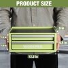 image:imageWORKPRO 125 Mini Tool Box with 2 Drawers amp 1 Open Top Storage Small Metal Tool Chest with PVC Liners amp PP Feet Pads Cold Rolled Steel Toolbox with Drawer Liners amp Magnetic TabsMacaron Green