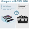 image:imageWORKPRO 125 Mini Tool Box with 2 Drawers amp 1 Open Top Storage Small Metal Tool Chest with PVC Liners amp PP Feet Pads Cold Rolled Steel Toolbox with Drawer Liners amp Magnetic TabsMacaron Blue