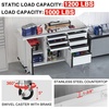 image:imageWORKPRO 62 x 20 7Drawer amp 2Door Rolling Tool Chest with Stainless Countertop Locking System Heavy Duty Tool Storage Cabinet for Garage Warehouse amp Kitchen 1000 lbs CapacityStainless Steel