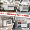 image:imageWORKPRO 62 x 20 7Drawer amp 2Door Rolling Tool Chest with Stainless Countertop Locking System Heavy Duty Tool Storage Cabinet for Garage Warehouse amp Kitchen 1000 lbs CapacityWood