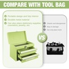 image:imageWORKPRO Portable Mini Tool Box 2 Drawers Metal Tool Chest with Ball Bearing Slides Top Storagewith Latch Ergonomic Carrying Handle Mechanic Toolbox with PVC Liners and PP Feet PadsMacaron Green