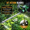 image:imageWORKPROX 20V Cordless Hedge Trimmer with 180 Rotatable Handle 18 DualAction Blade amp 20Ah Battery 58 Cutting Capacity Safety Lock Lightweight Shrub Trimmer for Garden Yard