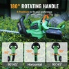 image:imageWORKPROX 20V Cordless Hedge Trimmer with 180 Rotatable Handle 18 DualAction Blade amp 20Ah Battery 58 Cutting Capacity Safety Lock Lightweight Shrub Trimmer for Garden Yard
