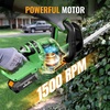 image:imageWORKPROX 20V Cordless Hedge Trimmer with 180 Rotatable Handle 18 DualAction Blade amp 20Ah Battery 58 Cutting Capacity Safety Lock Lightweight Shrub Trimmer for Garden Yard