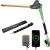 image:imageWORKPROX 20V Cordless Pole Hedge Trimmer 92Feet Reach 11 Rotating Head Angles Telescoping Aluminum Pole Includes 20Ah Battery amp Charging Cable for Shrubs Trimming