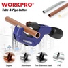 image:imageWORKPRO Pipe Cutter 18 to 118inch Tubing Cutter Heavy Duty Conduit Cutter for Thin Copper PVC Aluminum Pipes with Deburring Reamer Ultrasharp Spare Cutting Wheel