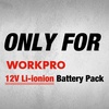 image:imageWORKPRO 12V Liion Battery Charger for W123015AE W123016AE W121037AE W125077AE W125110AE W009088AE Only Compatible with Listed Models Not Compatible with Other Brands or Models