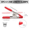 image:imageWORKPRO 20Piece Steel Spring Clamps 4 Inch5 Pcs amp 2 Inch15 Pcs Heavy Duty Spring Metal Spring Clamps 1amp075 Jaw Opening for Wood Working DIY Photo Studio Backdrops Backgrounds20 Piece