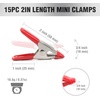 image:imageWORKPRO 20Piece Steel Spring Clamps 4 Inch5 Pcs amp 2 Inch15 Pcs Heavy Duty Spring Metal Spring Clamps 1amp075 Jaw Opening for Wood Working DIY Photo Studio Backdrops Backgrounds20 Piece