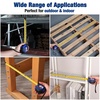 image:imageWORKPRO 25FT AutoLock Tape Measure 18 Fractions Easy Read Measuring Tape Double Retract Measurement Tape Accuracy 132 for Engineerwith Magnetic Hook Rubber Protective CasingBlue