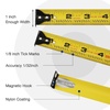 image:imageWORKPRO 25FT AutoLock Tape Measure 18 Fractions Easy Read Measuring Tape Double Retract Measurement Tape Accuracy 132 for Engineerwith Magnetic Hook Rubber Protective CasingBlue