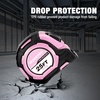 image:imageWORKPRO 25FT AutoLock Tape Measure 18 Fractions Easy Read Measuring Tape Double Retract Measurement Tape Accuracy 132 for Engineerwith Magnetic Hook Rubber Protective CasingPink