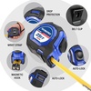 image:imageWORKPRO 25FT AutoLock Tape Measure 18 Fractions Easy Read Measuring Tape Double Retract Measurement Tape Accuracy 132 for Engineerwith Magnetic Hook Rubber Protective CasingBlue