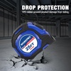 image:imageWORKPRO 25FT AutoLock Tape Measure 18 Fractions Easy Read Measuring Tape Double Retract Measurement Tape Accuracy 132 for Engineerwith Magnetic Hook Rubber Protective CasingBlue