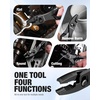 image:imageWORKPRO 4 Inch Slip Joint Pliers PocketEDC Pliers for Tight Space  HighToughness Alloy Steel TwoPosition Switch AntiRust Coating Serrated Jaws Compact Size Lightweight amp PortableBlack