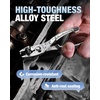 image:imageWORKPRO 4 Inch Slip Joint Pliers PocketEDC Pliers for Tight Space  HighToughness Alloy Steel TwoPosition Switch AntiRust Coating Serrated Jaws Compact Size Lightweight amp PortableSilver