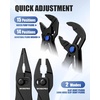 image:imageWORKPRO 4Piece Mini Pliers Set with Pouch Includes 4Inch Plier Wrench amp Slip Joint amp Water Pump Pliers amp 45Inch Long Nose Slip Joint Plier Adjustable PliersPocket PlierEDC Tool Gift for ManBlack