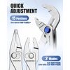 image:imageWORKPRO 4Piece Mini Pliers Set with Pouch Includes 4Inch Plier Wrench amp Slip Joint amp Water Pump Pliers amp 45Inch Long Nose Slip Joint Plier Adjustable PliersPocket PlierEDC Tool Gift for ManSilver