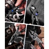 image:imageWORKPRO 4Piece Mini Pliers Set with Pouch Includes 4Inch Plier Wrench amp Slip Joint amp Water Pump Pliers amp 45Inch Long Nose Slip Joint Plier Adjustable PliersPocket PlierEDC Tool Gift for ManBlack