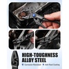 image:imageWORKPRO 4Piece Mini Pliers Set with Pouch Includes 4Inch Plier Wrench amp Slip Joint amp Water Pump Pliers amp 45Inch Long Nose Slip Joint Plier Adjustable PliersPocket PlierEDC Tool Gift for ManBlack