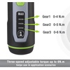 image:imageWORKPRO 4V Electric Screwdriver Rechargeable Cordless Screwdriver Set with 35 Bits Extension Rod USB Charging Cable in Carrying Case LED Light Black Gray