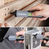 image:imageWORKPRO 4V Electric Screwdriver Rechargeable Cordless Screwdriver Set with 35 Bits Extension Rod USB Charging Cable in Carrying Case LED Light Black Gray