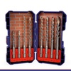 image:imageWORKPRO 8Piece SDSPlus Drill Bit Set Carbide Tip SDS Rotary Hammer Drill Bit Set with Storage Case for Brick Cement Stone amp Concrete8Piece