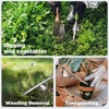 image:imageWORKPRO Weed Puller Tool Metal Leverage Base and VShaped Forks for Easy Weed Removal amp Deeper Root Digging Heavy Duty Stainless Steel with Soft Handle Manual Hand Weeder for GardeningPPTPR Handle