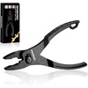 image:imageWORKPRO 4 Inch Slip Joint Pliers PocketEDC Pliers for Tight Space  HighToughness Alloy Steel TwoPosition Switch AntiRust Coating Serrated Jaws Compact Size Lightweight amp PortableBlack