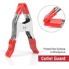 image:imageWORKPRO 8Piece Spring Clamps 61964 Inch Heavy Duty Clamps with 2 Inch Jaw Opening Protective Handles and Tips Used for Backdrop Stand Photo Studio Background Muslin Paper