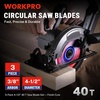image:imageWORKPRO 10 Inch Woodworking Circular Saw Blade 80T Ultra Fine Finish Cabinetry Thin Kerf Carbide Tipped ATB Tooth 1Pack45 Inch