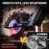 image:imageWORKPRO 10 Inch Woodworking Circular Saw Blade 80T Ultra Fine Finish Cabinetry Thin Kerf Carbide Tipped ATB Tooth 1Pack45 Inch