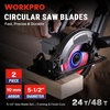 image:imageWORKPRO 10 Inch Woodworking Circular Saw Blade 80T Ultra Fine Finish Cabinetry Thin Kerf Carbide Tipped ATB Tooth 1Pack55 Inch