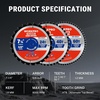 image:imageWORKPRO 10 Inch Woodworking Circular Saw Blade 80T Ultra Fine Finish Cabinetry Thin Kerf Carbide Tipped ATB Tooth 1Pack725 Inch
