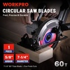 image:imageWORKPRO 10 Inch Woodworking Circular Saw Blade 80T Ultra Fine Finish Cabinetry Thin Kerf Carbide Tipped ATB Tooth 1Pack725 Inch