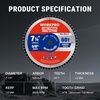 image:imageWORKPRO 10 Inch Woodworking Circular Saw Blade 80T Ultra Fine Finish Cabinetry Thin Kerf Carbide Tipped ATB Tooth 1Pack725 Inch