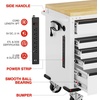 image:imageWORKPRO 62 x 20 7Drawer amp 2Door Rolling Tool Chest Mobile Tool Storage Cabinet with Power Strip Locking System Heavy Duty Rolling Cabinet for Garage amp Home 1000 lbs Capacity Blue amp BlackWhite