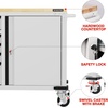 image:imageWORKPRO 62 x 20 7Drawer amp 2Door Rolling Tool Chest Mobile Tool Storage Cabinet with Power Strip Locking System Heavy Duty Rolling Cabinet for Garage amp Home 1000 lbs Capacity Blue amp BlackWhite