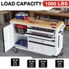 image:imageWORKPRO 62 x 20 7Drawer amp 2Door Rolling Tool Chest Mobile Tool Storage Cabinet with Power Strip Locking System Heavy Duty Rolling Cabinet for Garage amp Home 1000 lbs Capacity Blue amp BlackWhite