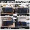 image:imageWORKPRO 62 x 20 7Drawer amp 2Door Rolling Tool Chest Mobile Tool Storage Cabinet with Power Strip Locking System Heavy Duty Rolling Cabinet for Garage amp Home 1000 lbs Capacity Blue amp BlackBlue  Black