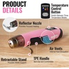 image:imageWORKPRO 72V Cordless Mini Heat Gun for DIY Crafts 4000mAh Hot Air Gun 15s Fast Heating 3 Temp Settings Cool572F842F USBC RechargeablePink