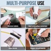 image:imageWORKPRO 72V Cordless Mini Heat Gun for DIY Crafts 4000mAh Hot Air Gun 15s Fast Heating 3 Temp Settings Cool572F842F USBC RechargeableWhite