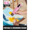 image:imageWORKPRO 72V Mini Cordless Heat Gun 842 Hot Air Gun with Reflector Nozzle 3 Temp Settings Cool Air 482842 Ceramic Heating Core Ideal for Christmas Crafts Includes 50 Heat Shrink Tubes
