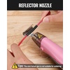 image:imageWORKPRO 72V Mini Cordless Heat Gun 842 Hot Air Gun with Reflector Nozzle 3 Temp Settings Cool Air 482842 Ceramic Heating Core Ideal for Christmas Crafts Includes 50 Heat Shrink Tubes