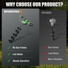 image:imageWORKPROX 40V Auger Post Hole Digger 8 Electric Auger with 2Speed and Reverse Function Brushless Earth Auger for Holes Digging and Trees Planting Two 4Ah Battery Included Cordless