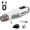 image:imageWORKPRO 72V Cordless Mini Heat Gun for DIY Crafts 4000mAh Hot Air Gun 15s Fast Heating 3 Temp Settings Cool572F842F USBC RechargeableWhite
